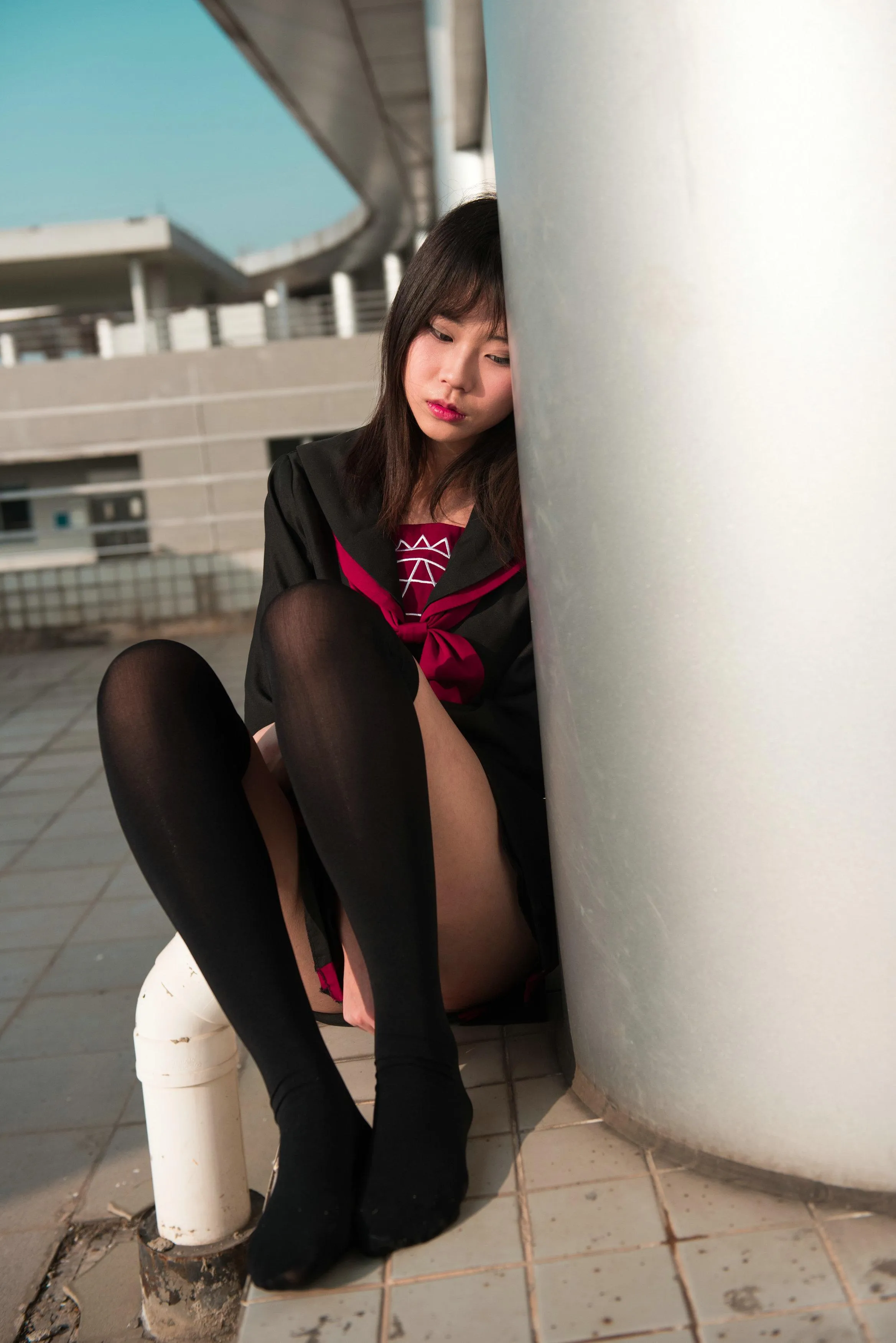 [魔镜街拍] NO.141 活力美术生JK美少女 [288P]插图7